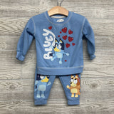Crewneck & Drawstring Hearts 12M