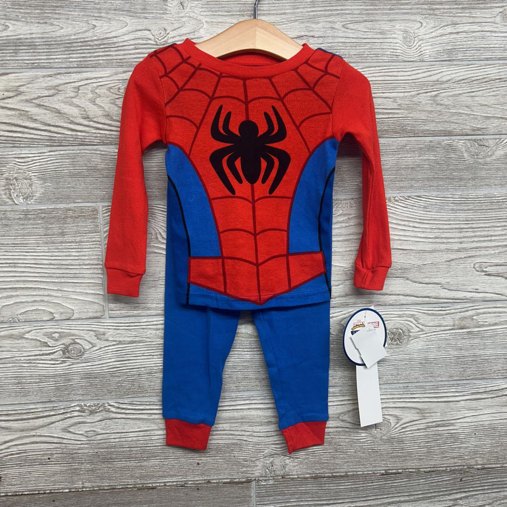 NEW 2 Pc LS PJs Spider-Man 2T