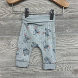 LS Ribbed Side Snap Bodysuit Stitch Stars NB