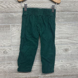 LS Plaid Button Up Shirt & Cord Pants 2T