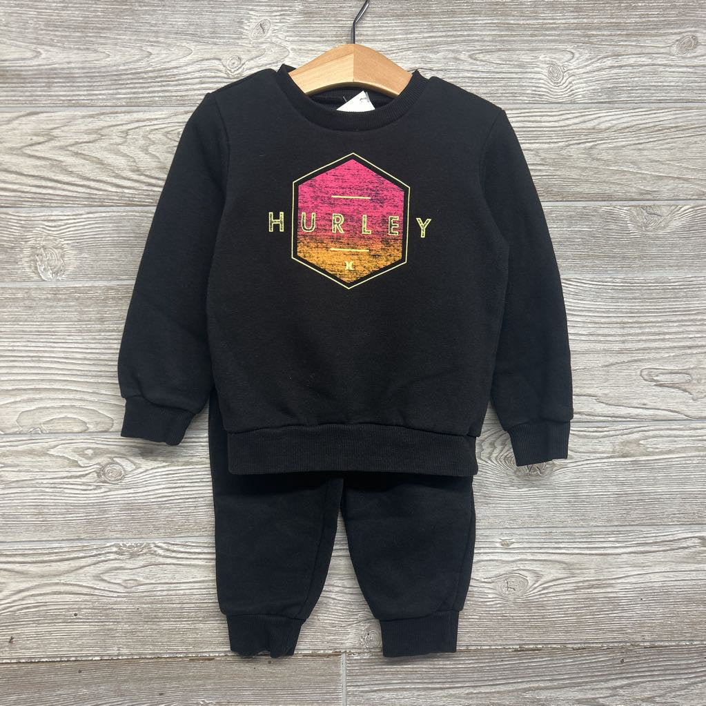 Crewneck & Jogger Sweatpants Ombre Logo 3T
