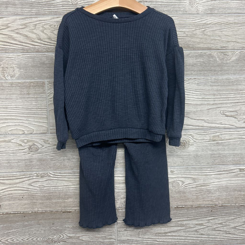 LS Ribbed Shirt & Flare Pants 4T