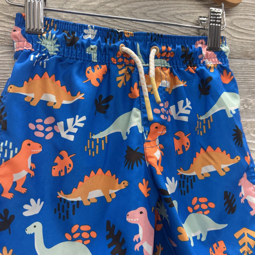 Drawstring Swim Trunks Dinosaurs 4T