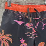 Drawstring Swim Trunks Palm Trees Flowers 4
