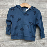 LS Henley Shirt W/ Hood & Joggers Construction Vehicles 18M