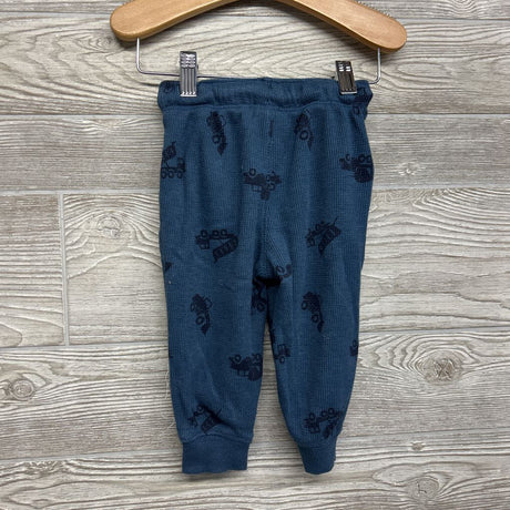 LS Henley Shirt W/ Hood & Joggers Construction Vehicles 18M