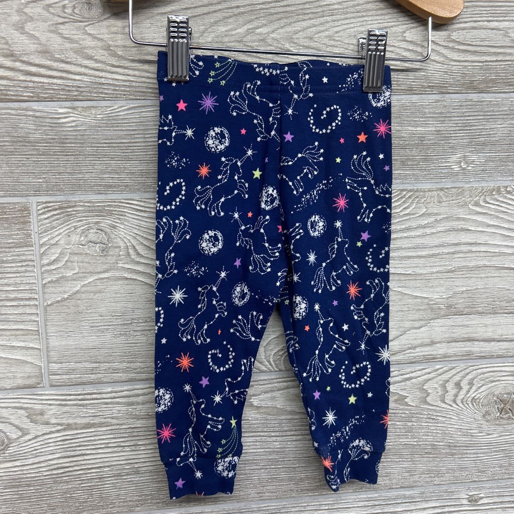 2 Pc LS PJs Rainbow Unicorn 3-6M