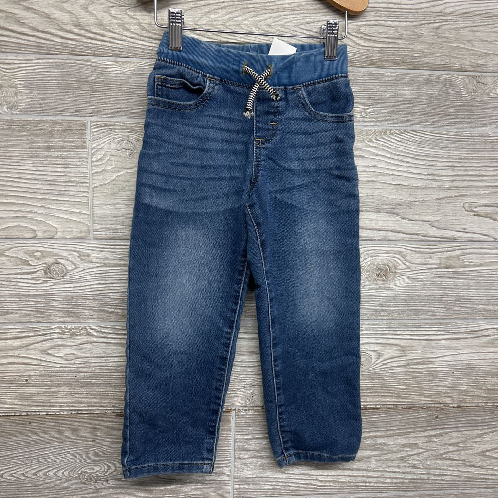 Pull On Drawstring Knit Jeans 5T