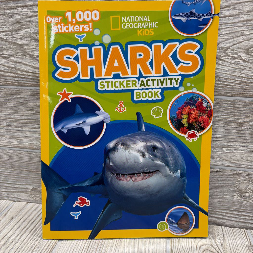 NEW Sharks Sticker Activity Book