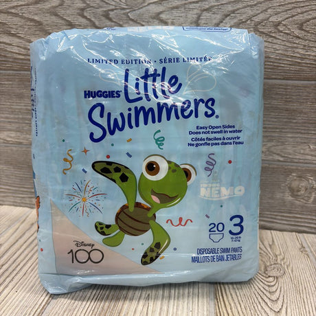 NEW 20 Pk Little Swimmers Diapers Size 3
