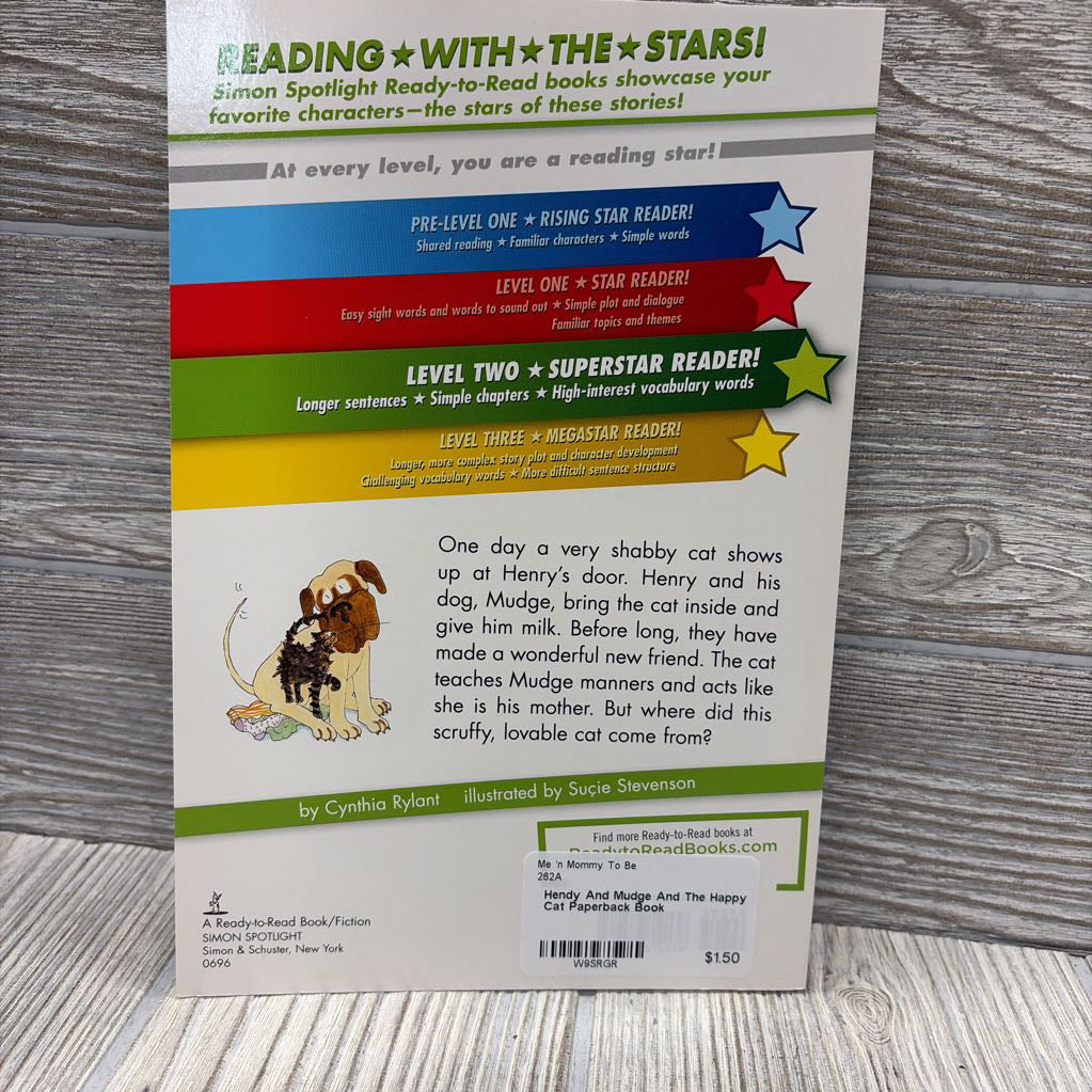 Hendy And Mudge And The Happy Cat Paperback Book