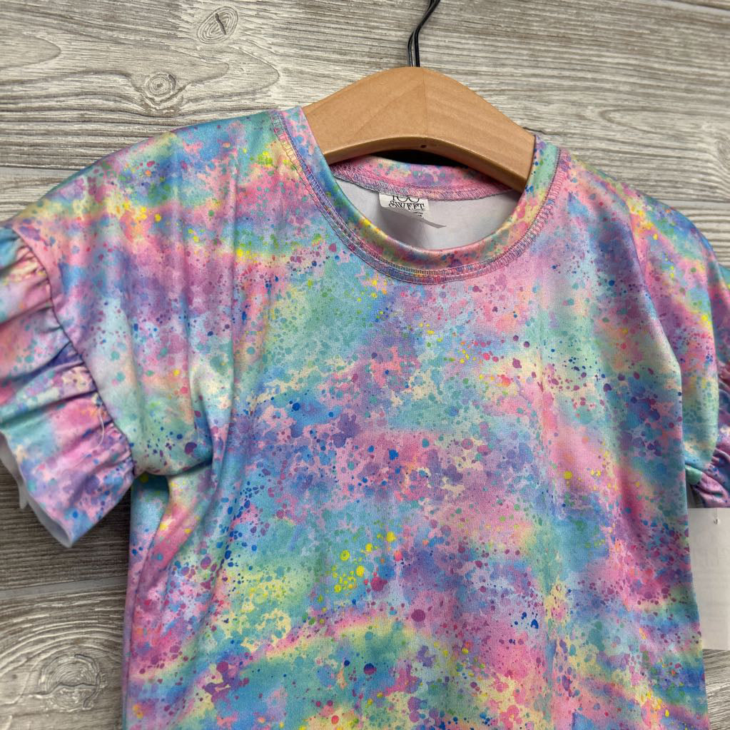 NEW Handmade Flutter Sleeve Shirt & Joggers Splatter 24M