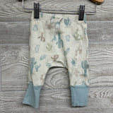 LS Ribbed Side Snap Shirt & Pants Cactus 0-3M