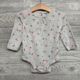 LS Waffle Knit Bodysuit & Leggings Hearts Flowers 18M