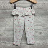 LS Waffle Knit Bodysuit & Leggings Hearts Flowers 18M