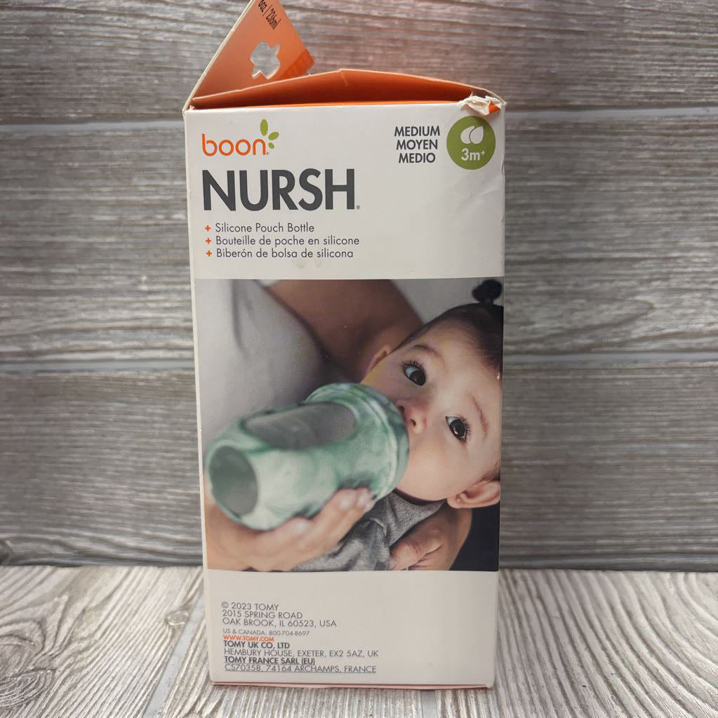 NEW Nursh Silicone Bottle Marble