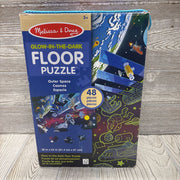 48 Pc Glow In The Dark Floor Puzzle Outer Space