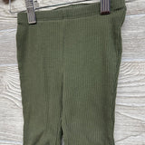 Ribbed Flare Pants Lettuce Trim 12-18M