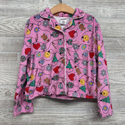2 Pc LS Button Up PJs Trees Disco Balls 6-7