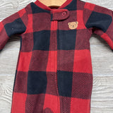Blanket Sleeper Buffalo Plaid Bear NB
