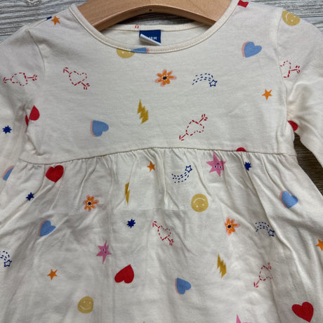 LS Dress Heart Bolts Stars 12-18M