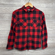 LS Button Up Flannel Shirt Buffalo Plaid 10