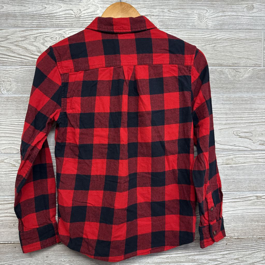 LS Button Up Flannel Shirt Buffalo Plaid 10