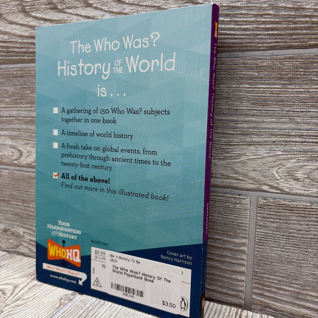 The Who Was? History Of The World Paperback Book