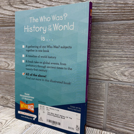 The Who Was? History Of The World Paperback Book