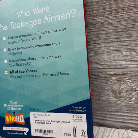 Who Were The Tuskegee Airmen? Paperback Book