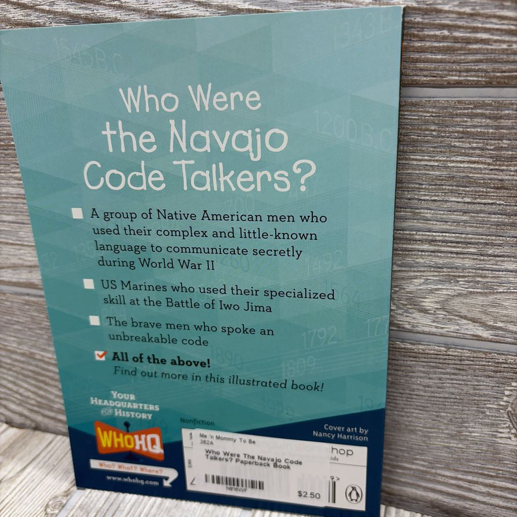 Who Were The Navajo Code Talkers? Paperback Book