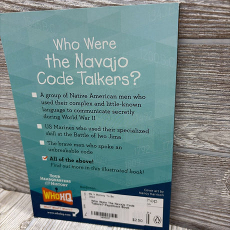 Who Were The Navajo Code Talkers? Paperback Book