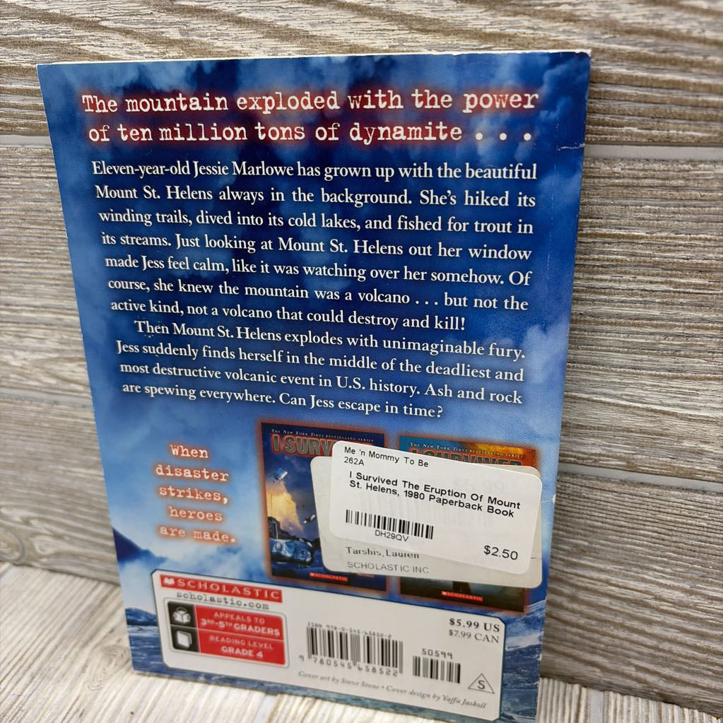 I Survived The Eruption Of Mount St. Helens, 1980 Paperback Book