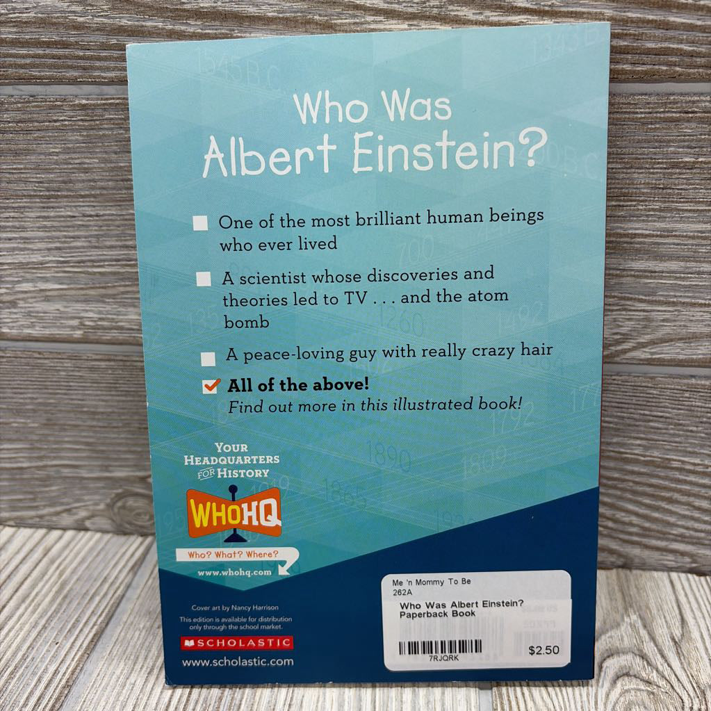 Who Was Albert Einstein? Paperback Book