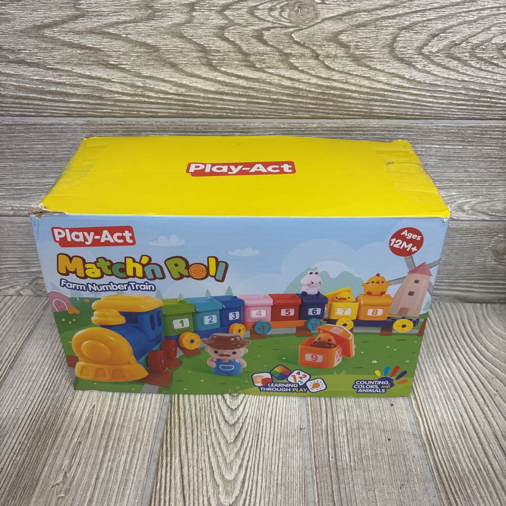 NEW Match'n Roll Farm Number Train