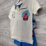 NEW Polo Shirt Lightning McQueen & French Terry Shorts 5