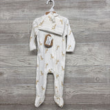 NEW Ribbed Sleeper & Hat Giraffes 6-9M