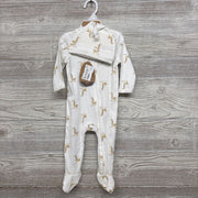 NEW Ribbed Sleeper & Hat Giraffes 6-9M