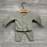 Button Up Shirt & Pants Stripes NB