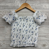 Smocked Shirt Flowers & Wicker Purse 10