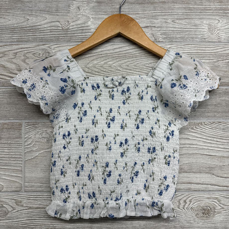 Smocked Shirt Flowers & Wicker Purse 10