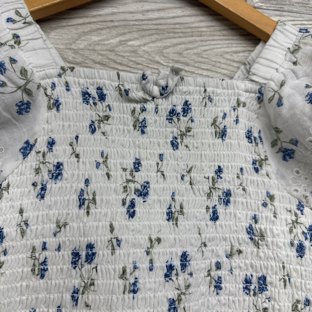 Smocked Shirt Flowers & Wicker Purse 10