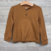 LS Waffle Knit Henley Shirt 3T