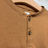 LS Waffle Knit Henley Shirt 3T