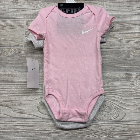 NEW 2 Pk Bodysuits Swooshes 6M