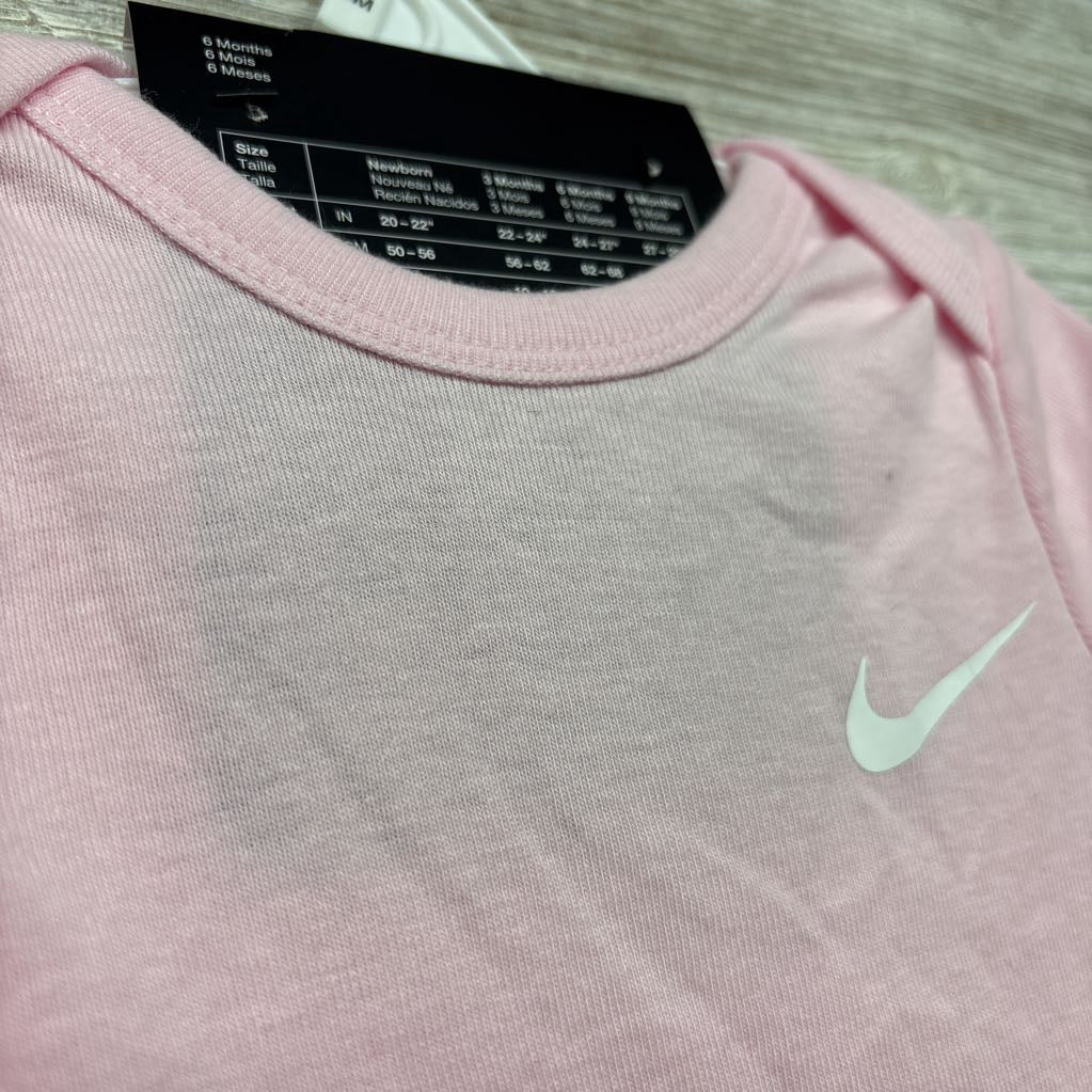 NEW 2 Pk Bodysuits Swooshes 6M