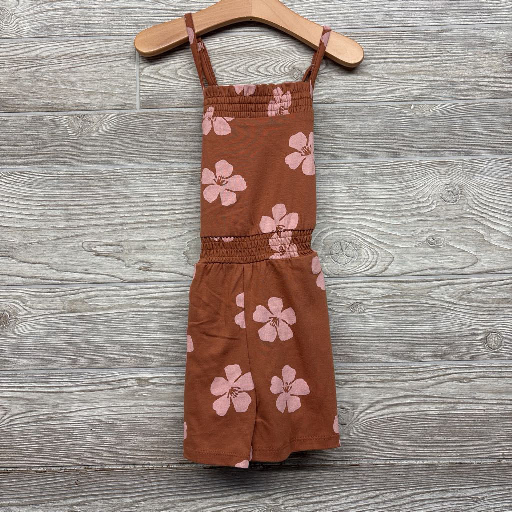 NEW Tank Romper Flowers 4-5