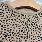 LS Peplum Shirt Animal Print 3T