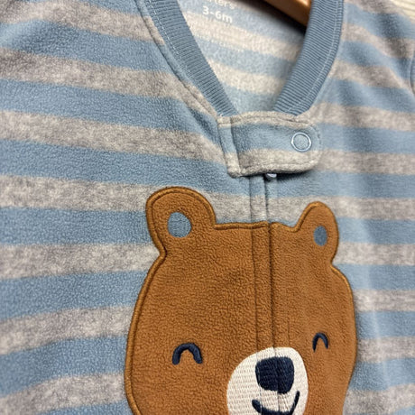 Blanket Sleepsack Stripes Bear 3-6M
