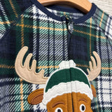 Blanket Sleeper Plaid Moose 2T